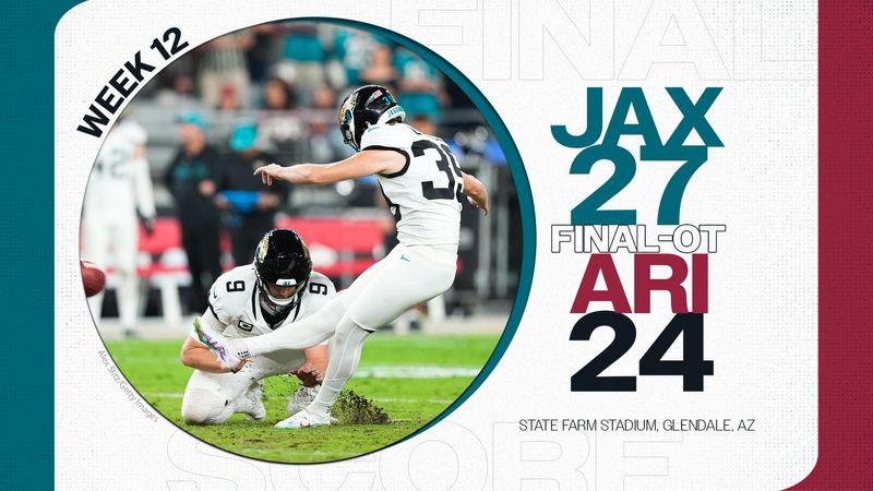 Jaguars vs. Cardinals Week 12.