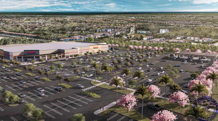 Rendering of a second Costco store planned for Collier County, east of Naples.