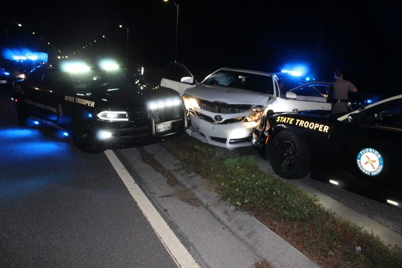 Florida Highway Patrol deputies stopped a driver fleeing in Fort Myers in the early morning of Nov. 27, 2025 using a tactic that forced the car to turn sideways abruptly