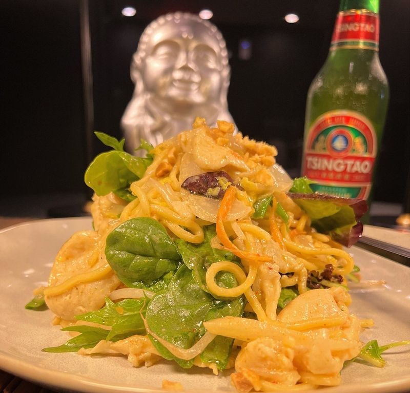 Sha La Chickem Noodles is a signature offering at Blue Bamboo Canton Bistro, 10110 San Jose Blvd., in Jacksonville.