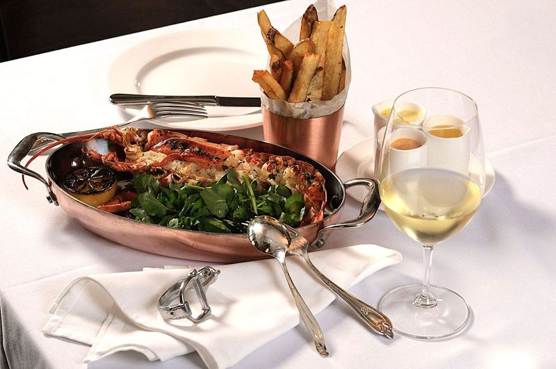 A lobster dish is on the menu at The Polo Room.