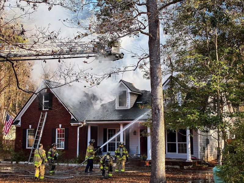The Tallahassee Fire Department was dispatched to a home on Winters Run to put out a heavy fire.