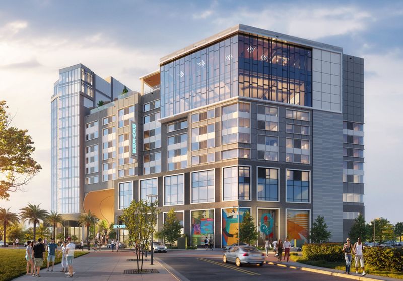 The latest design of the planned Reverb by Hard Rock Hotel at Community Maritime Park now includes a 7,000-square-feet event space that overlooks Pensacola Bay.