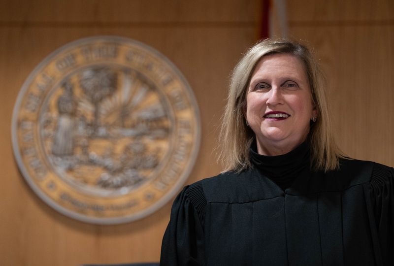 Circuit Judge Jan Shackelford at the M.C. Blanchard Judicial Building in downtown Pensacola on Dec. 9, 2025. Shackelford is planning to retire.