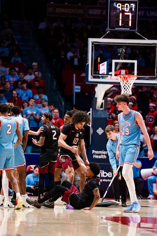 FSU men's basketball was blown out by Dayton on Tuesday, Dec. 16, in Dayton, Ohio.