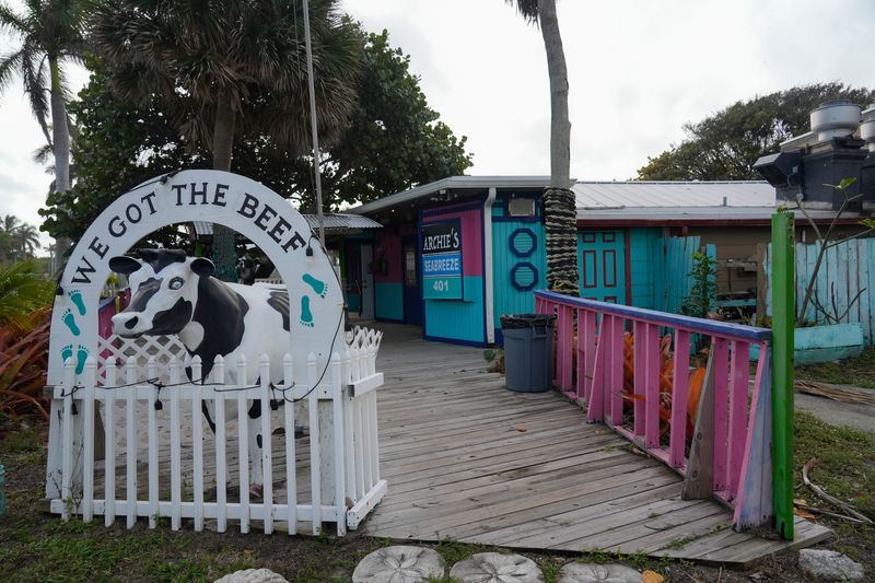 Archie's Seabreeze, founded by Archie Summerlin in 1947 and owned by Patty McGee since 1994, is seen Dec. 18, 2025, in Fort Pierce. The “friendly biker bar” under the mantra: “no shoes, no shirt, no problem,” was bought by developer Phil Thompson for $2 million in September, and is here to stay, according to Thompson. An outpouring of community support for the historic property convinced Thompson to shelve an ambitious redevelopment plan to build a rooftop bar on the property.