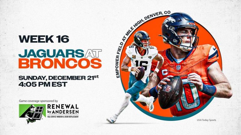 What TV Channel Is Jaguars Vs Broncos On Today Time TV Schedule For Newsml 291043592 768x432 