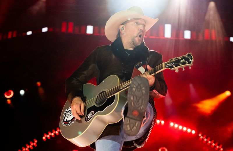 Jason Aldean performs during the Nashville’s Big Bash, New Year's Eve celebration in Nashville last year. The country music superstar comes to the Wharf Amphitheater on Aug. 29.