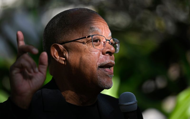 Dr. Henry Louis Gates Jr. gives a short speech during the pre-lunch reception at the Sarasota Art Center in Florida in 2022.