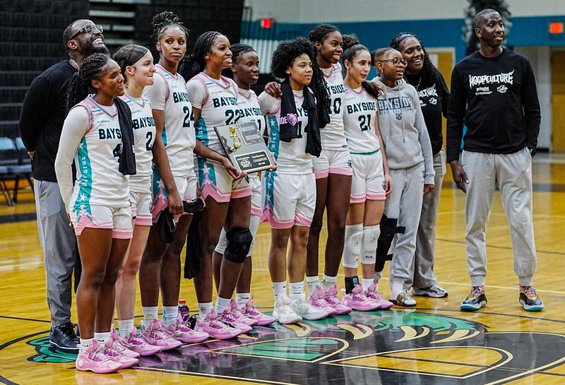 Bayside defeated Viera in the finals of the Cape Coast Conference basketball tournament January 15, 2026 and posed for pictures afterwards. Craig Bailey/FLORIDA TODAY via USA TODAY NETWORK
