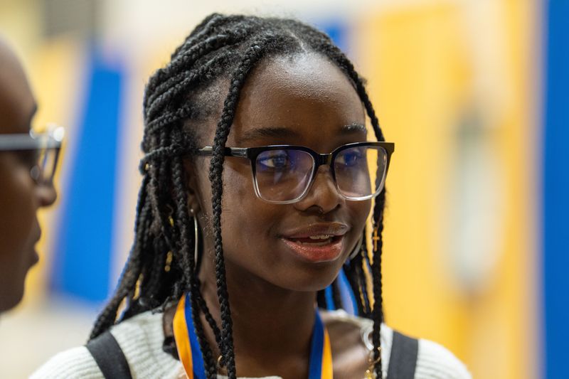Fairview Middle School student Ziyah Petithomme shares what she admires most about Martin Luther King Jr. during the Tallahassee NAACP branch's annual commemorative Dreamers and Doers Breakfast, Friday, Jan. 16, 2026.