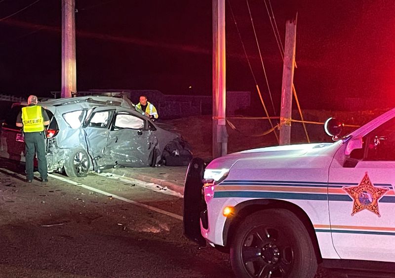 A 71-year-old man was killed in a two-car crash at the entrance of the Loma Del Sol community in Davenport on Jan. 23.
