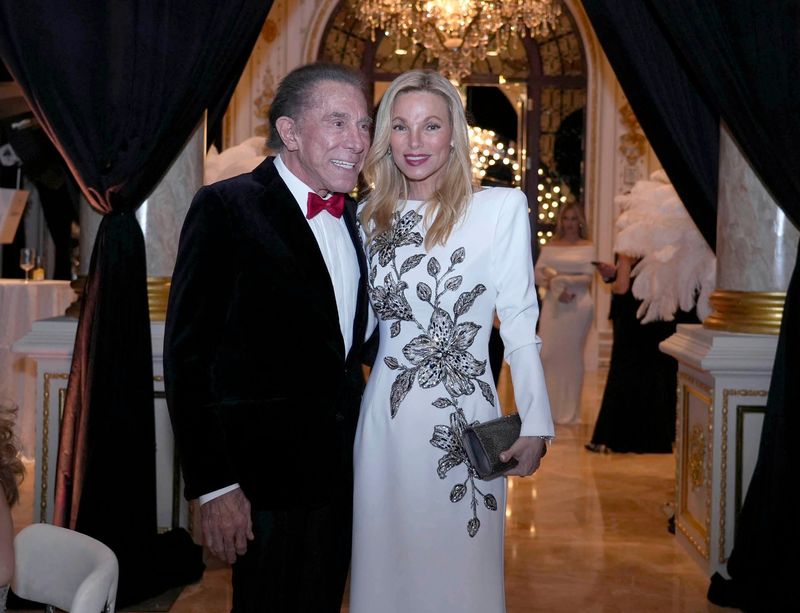 Steve and Andrea Wynn at the Palm Beach Police and Fire Foundation 20th annual Palm Beach Police and Fire Rescue Bal at Mar-a-Lago Club January 24, 2026 in Palm Beach.