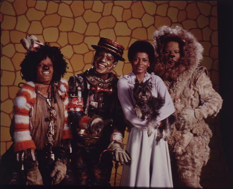 (L to R) Michael Jackson, Nipsey Russell, Diana Ross and Ted Ross star in the 1978 musical film “The Wiz,” screened as part of the Lake Theatre Revival Series this Friday night.