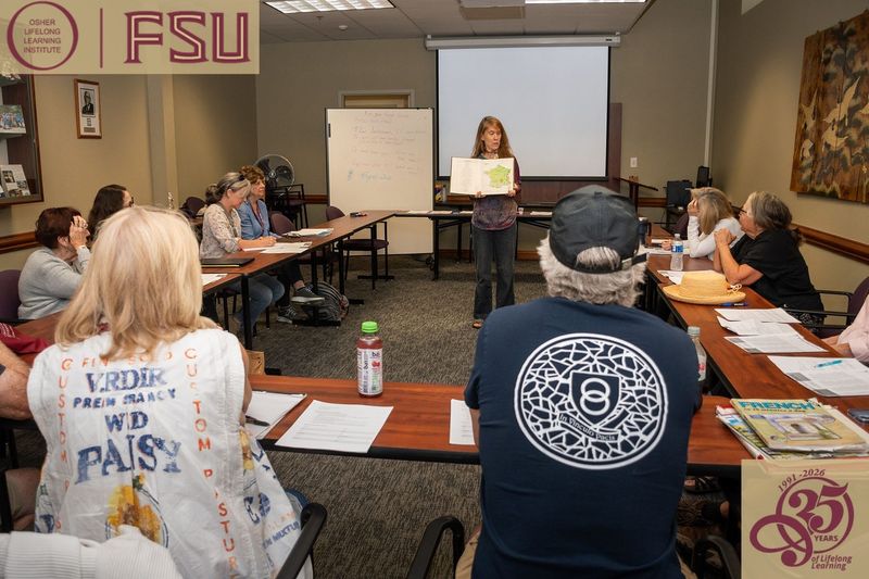 OLLI at FSU students attend a French class. Registration is open for the 2026 Spring classes.