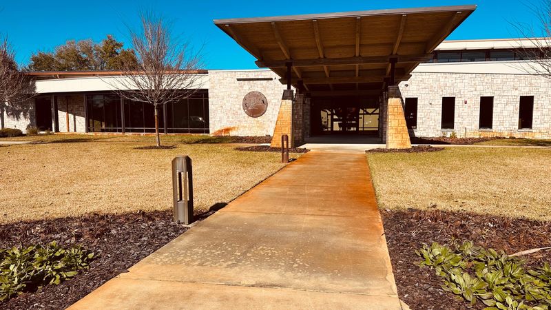 The Lake Crago Outdoor Recreation Complex, opened in September 2020, is appearing brown these days because of heavy rusting, which has been left untouched by the city's parks department, which says it adds a "rustic" element.