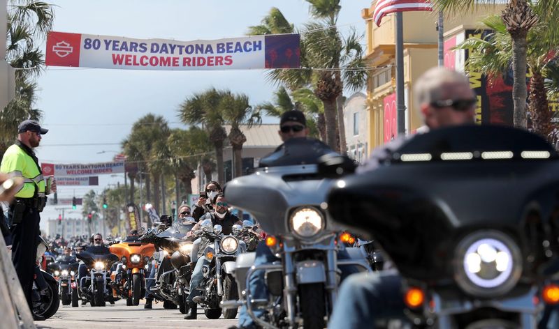 Bikes rule Main Street on a beautiful sunny Sunday afternoon, March 7, 2021, as the 80th Bike Week gathering rolls on in Daytona Beach.

Dtb Bike Week 3