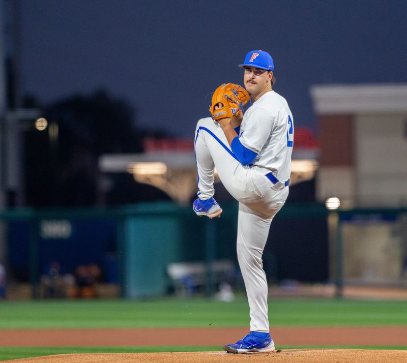 Florida's Liam Peterson (12) was the starting pitcher for the Gators on Opening Day against UAB, Friday, February 13, 2026, at Condron Family Ballpark in Gainesville, Florida. The Gators lost Game 1 to the Blazers 9-7.
[Cyndi Chambers/ Gainesville Sun] 2026
