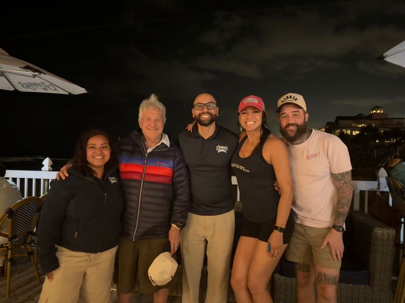 Two-time Oscar winner and legendary movie star Dustin Hoffman dined at Benny's on the Beach on Feb. 18, 2026.