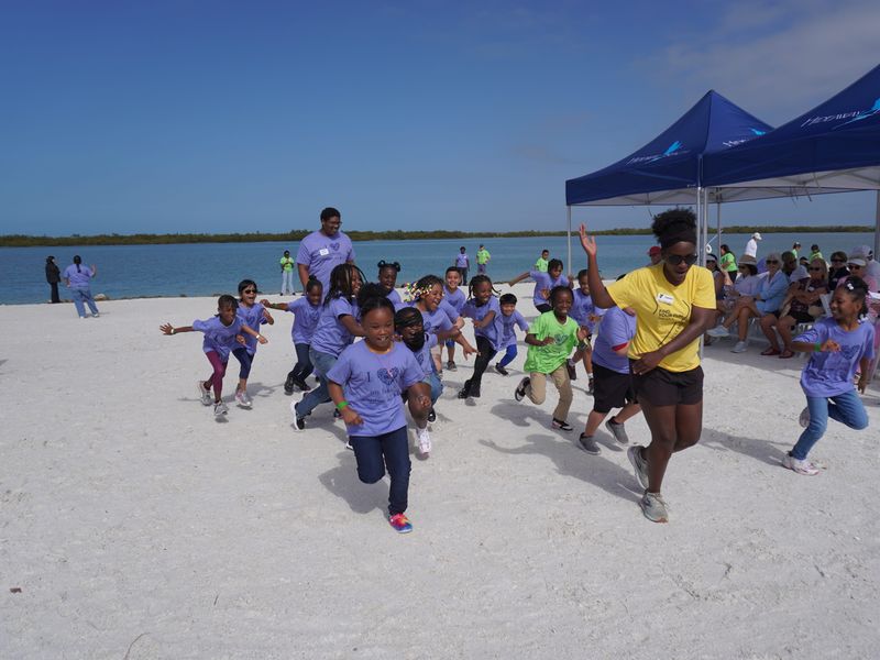 Kids from Immokalee's Guadalupe Center enjoy a day on Marco Island at the annual Buddy Day.
