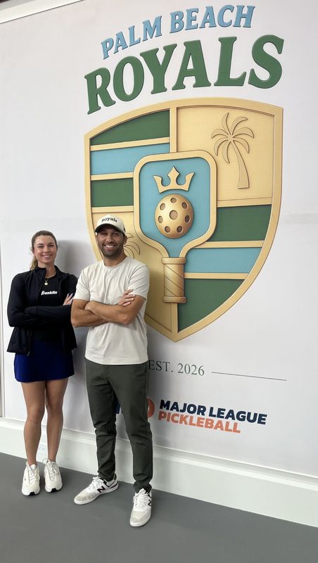 Zach Hunter, right, is a co-owner of Boca Raton's new Major League Pickleball franchise. Sofia Sewing, ranked No. 1 by the Association of Professional Pickleball, has signed with the Royals.