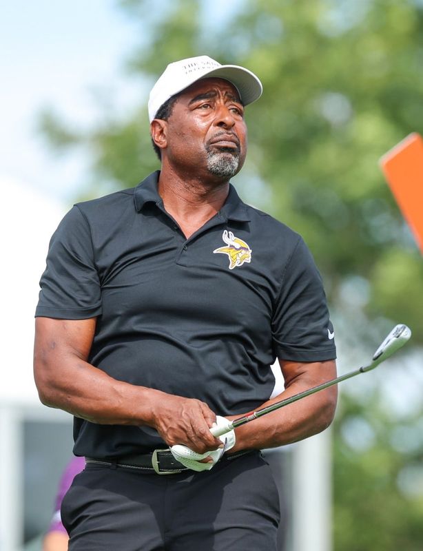 Boca Raton resident and decorated former NFL wide receiver Cris Carter at the inaugural James Hardie Pro Football Hall of Fame Invitational golf tournament in 2025. Carter, 60, believes that because "your body is complex and sophisticated you have to challenge it in multiple ways."
