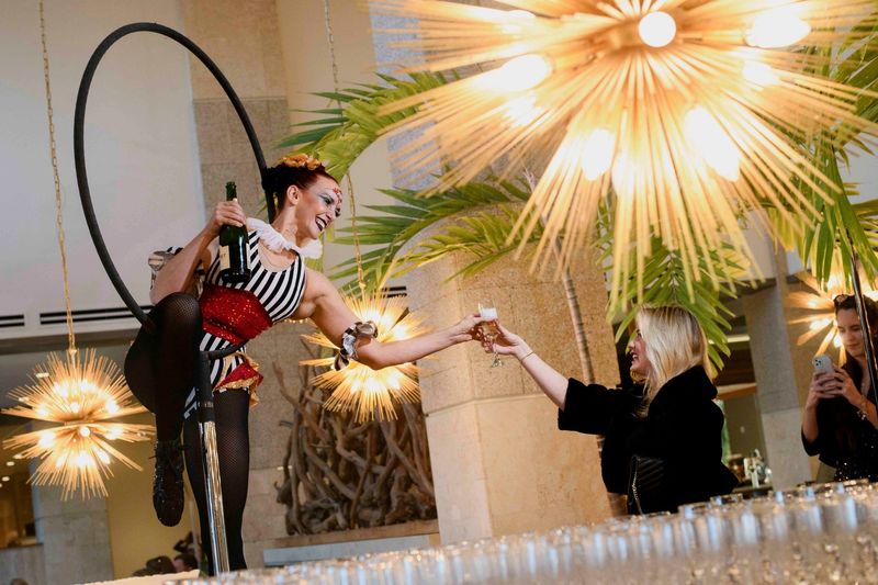 The United Way of St. Johns and Putnam Counties' ninth annual Givers Gala held in St. Augustine Beach had a circus theme, with big top-type entertainers outside and inside.
