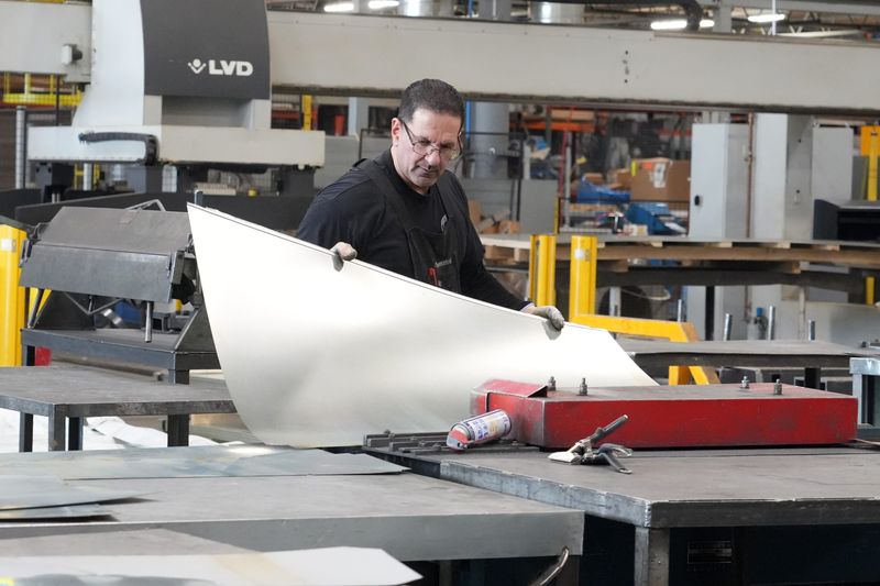 An employee works on production at Celtic Sheet Metal March 2, 2026 in Orangeburg.