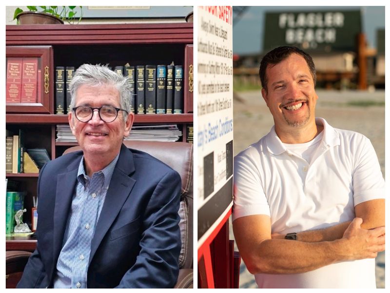 R.J. Santore and Scott Spradley were elected in Flagler Beach's City Commission election Tuesday, March 3, 2026.