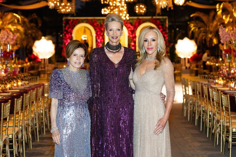 Lynne Wheat, Nicola Marcus and Amy Phelan at the Preservation Foundation of Palm Beach 44th Annual Dinner Dance on Feb. 27 at Bradley Park.
