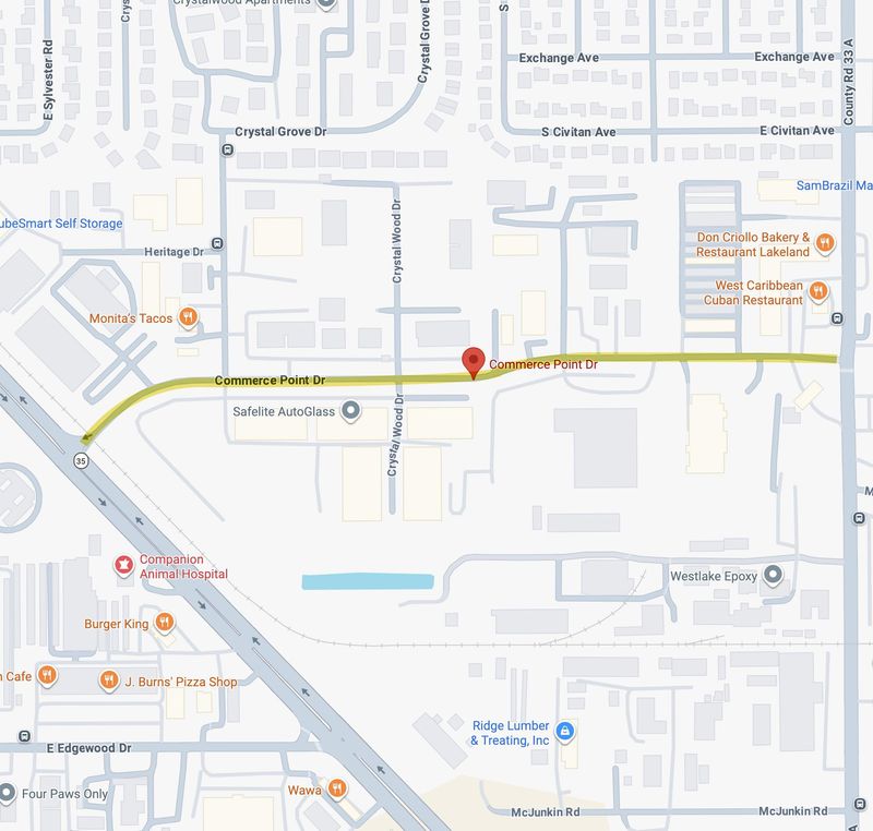 The City of Lakeland announced a contractor will close a portion of Commerce Drive on March 10 for repair work. Commerce Point Drive connects Combee Road with U.S. 98 South just north of Edgewood Drive. Only a portion of the short road will be closed: from Crystal Wood Drive to Edenfield Place.