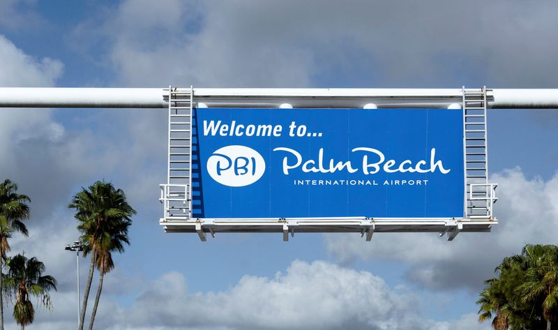 Palm Beach International Airport on March 11, 2026, in West Palm Beach, Florida.
