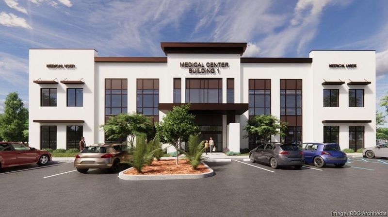 Concept image of one of the buildings proposed as part of a medical office park project at Palm Coast's Town Center.