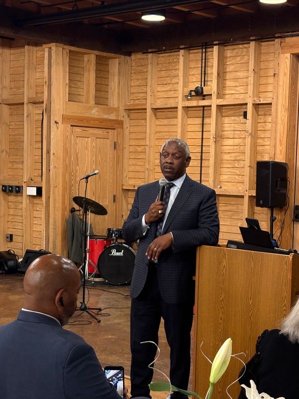 Jerry Demings at a Democratic Club of North Florida fundraiser March 12, 2026