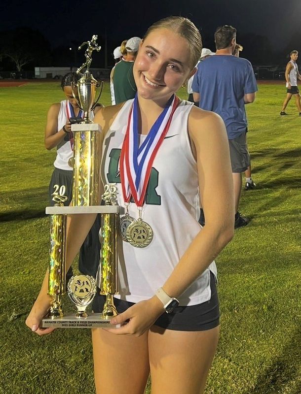 Lakewood Ranch track athlete Kiki Bullas was voted the Herald-Tribune Girls Athlete of the Week, sponsored by Central Florida Behavioral Health Network, for March 2-7, 2026.