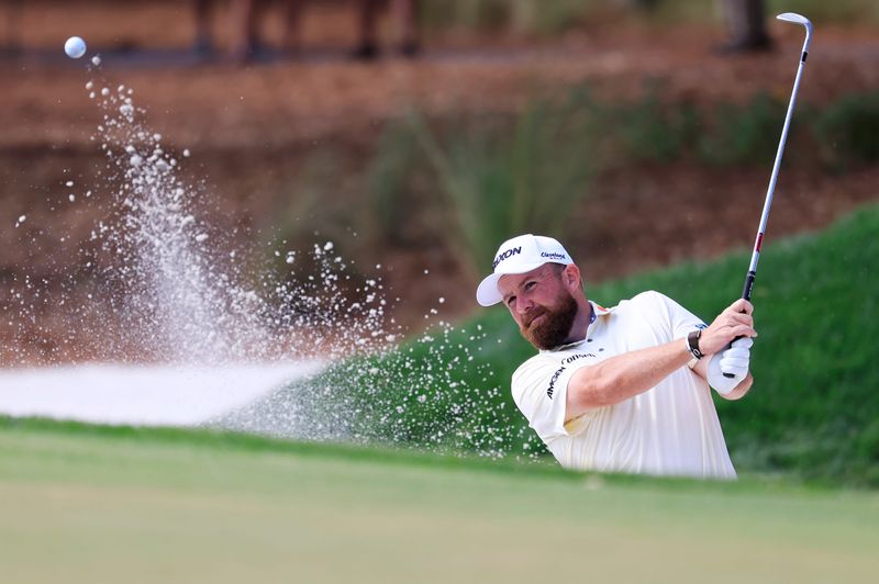 Shane Lowry hits from a bunker on the second hole during the second round of The Players Championship PGA golf tournament at TPC Sawgrass, Friday, March 13, 2026, in Ponte Vedra Beach, Fla. [Corey Perrine/Florida Times-Union]