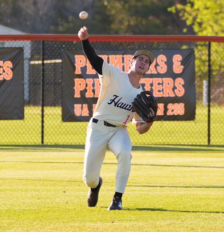 Spruce Creek’s Collin Strickland (15) throws the ball to second against West Orange, March 18, 2026, at Spruce Creek High School.