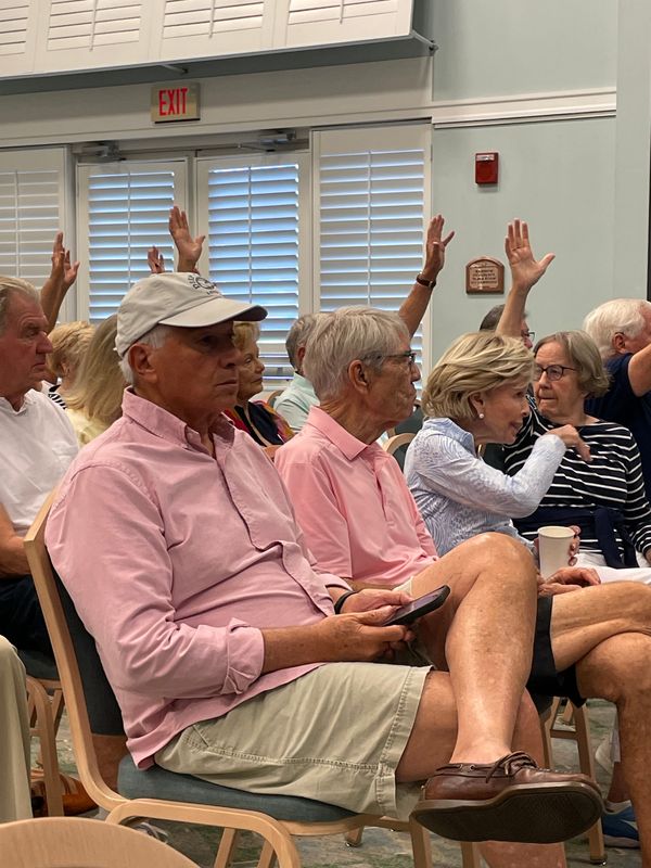 Opposition is mounting to a proposed water park at the Naples Grande Beach Resort in North Naples. At a community meeting March 12, panelists offered an update on the opposition effort, and several donations to a GoFundMe fundraising page were announced in support of the effort.