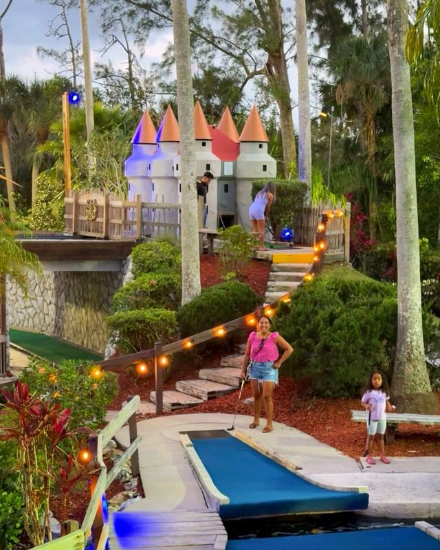 Fort Myers' Castle Golf offers 18 holes of mini golf spread across about 1 1/2 acres.