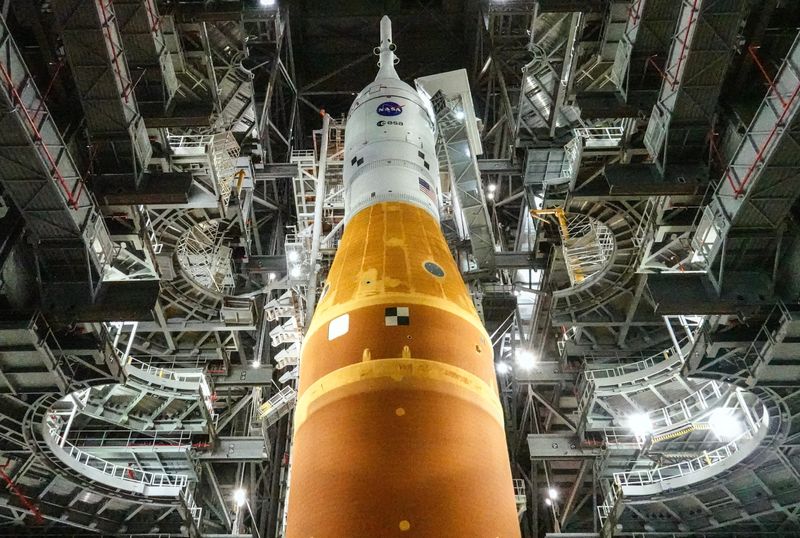 The Space Launch System rocket Artemis II begins its journey from the Vehicle Assembly Building to Pad 39B March 19, 2026. Craig Bailey, FLORIDA TODAY via USA TODAY NETWORK