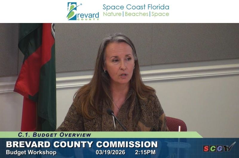 Brevard County District 3 Commissioner Kim Adkinson (vice chair) offered up a list of potential cuts for discussion at a March 19, 2026, budget hearing.