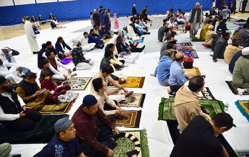 The Islamic Society of Western Maryland hosted Eid al-Fitr prayer service on Friday, March 20, at the Hagerstown Field House. The holiday brings the holy month of Ramadan to a close.