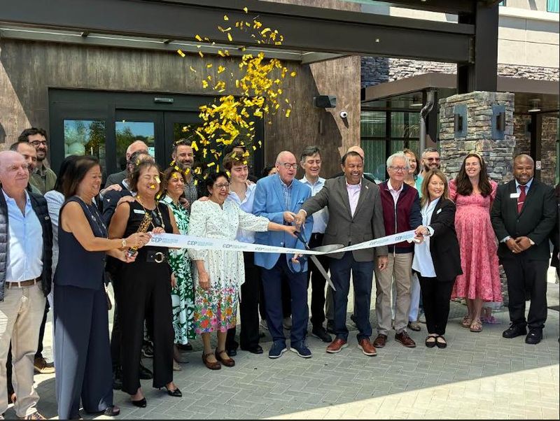 The cutting of the ribbon at the new Staybridge Suites Ocala – Near Equestrian – Aquatic hotel in Ocala on March 20, 2026.