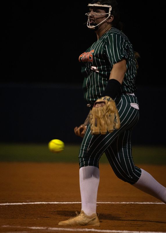 Mosley plays North Bay Haven at Joe Tom King Field in Panama City, Florida, March 24, 2026. North Bay Haven would go on to win the game 13-0. (Tyler Orsburn/Panama City News Herald)