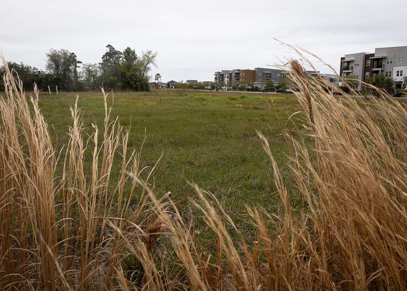 Property near 928 Promenade St., in Panama City, Florida, March 25, 2026. In a meeting the previous day, Panama City commissioners unanimously approved a proposal for the SweetBay Town Center Phase 3 Conceptual Plan. (Tyler Orsburn/Panama City News Herald)