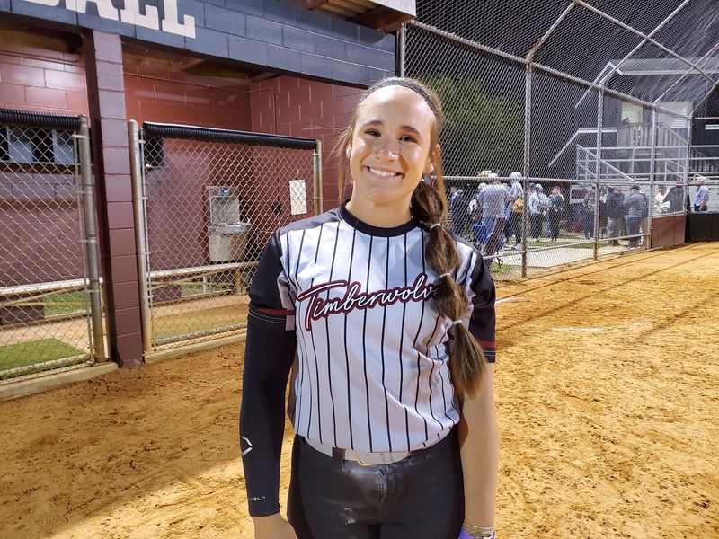 Anna Kate Barber after leading Chiles softball to 5-4 victory over Lincoln on Thursday, March 12, 2026.