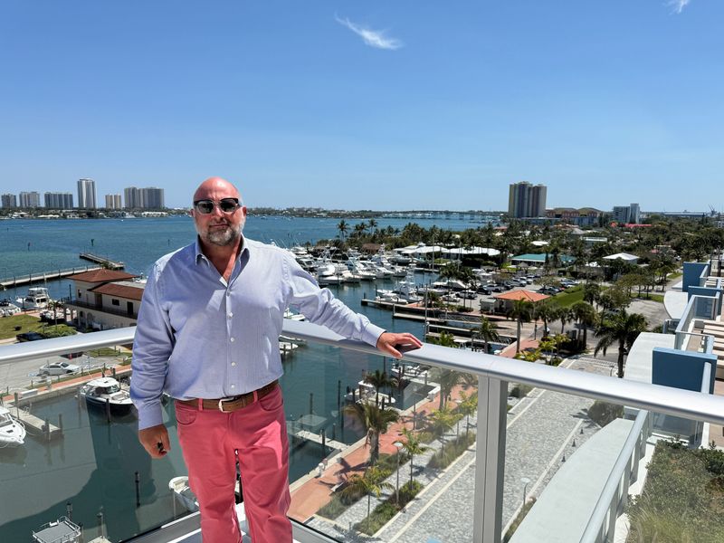 Forest Development Founder and Managing Partner Peter Baytarian at the firm's Nautilus 220 condo complex in Lake Park.