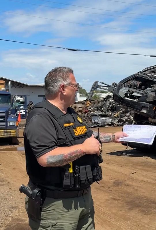 Brevard County Sheriff Wayne Ivey said deputies raided a Rockledge scrapyard after finding evidence of the business being a chop shop.