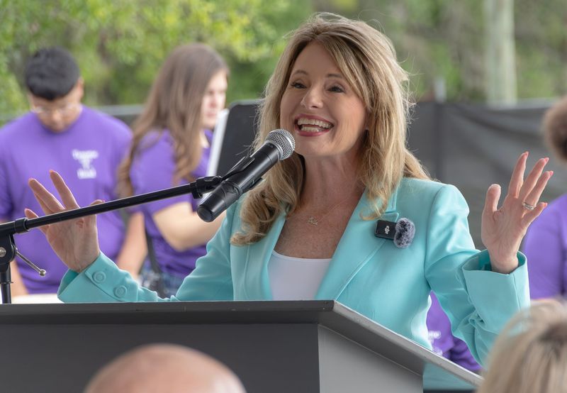 Polk County Supervisor of Elections Melony Bell, shown at an event in March, said her office is proceeding with new voter maps even as legal challenges to congressional redistricting play out.