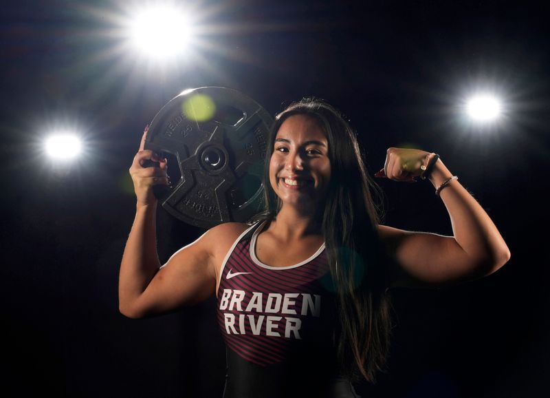 Braden River High's Payton Mangay-Ayam is the 2026 Herald-Tribune All-Area Girls Weightlifter of the Year.